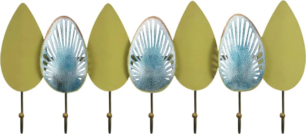 Gonca fém fali fogas, 58,5×22,5 cm