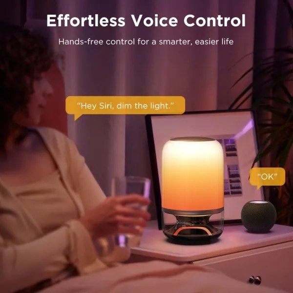 Govee - LED RGBW dimmelhető asztali lámpa beépített hangszóróval LED/36W/12V Wi-Fi