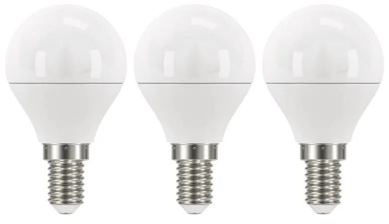 Classic Mini Globe Warm White 3 db LED izzó, WW, 5W E14 - EMOS