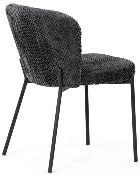 Étkezőszék szürke bouclé szövettel. CT-W1077 GREY2