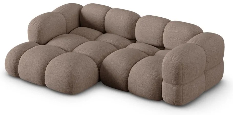 Barna sarokkanapé (bal oldali-heverő résszel) Loretto – Cosmopolitan Design