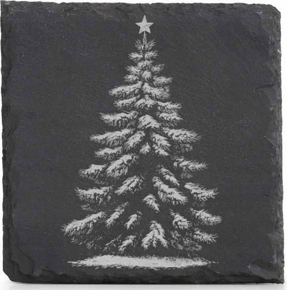 Kő alátét x4 Bögre Karácsonyi karácsonyfa alátét