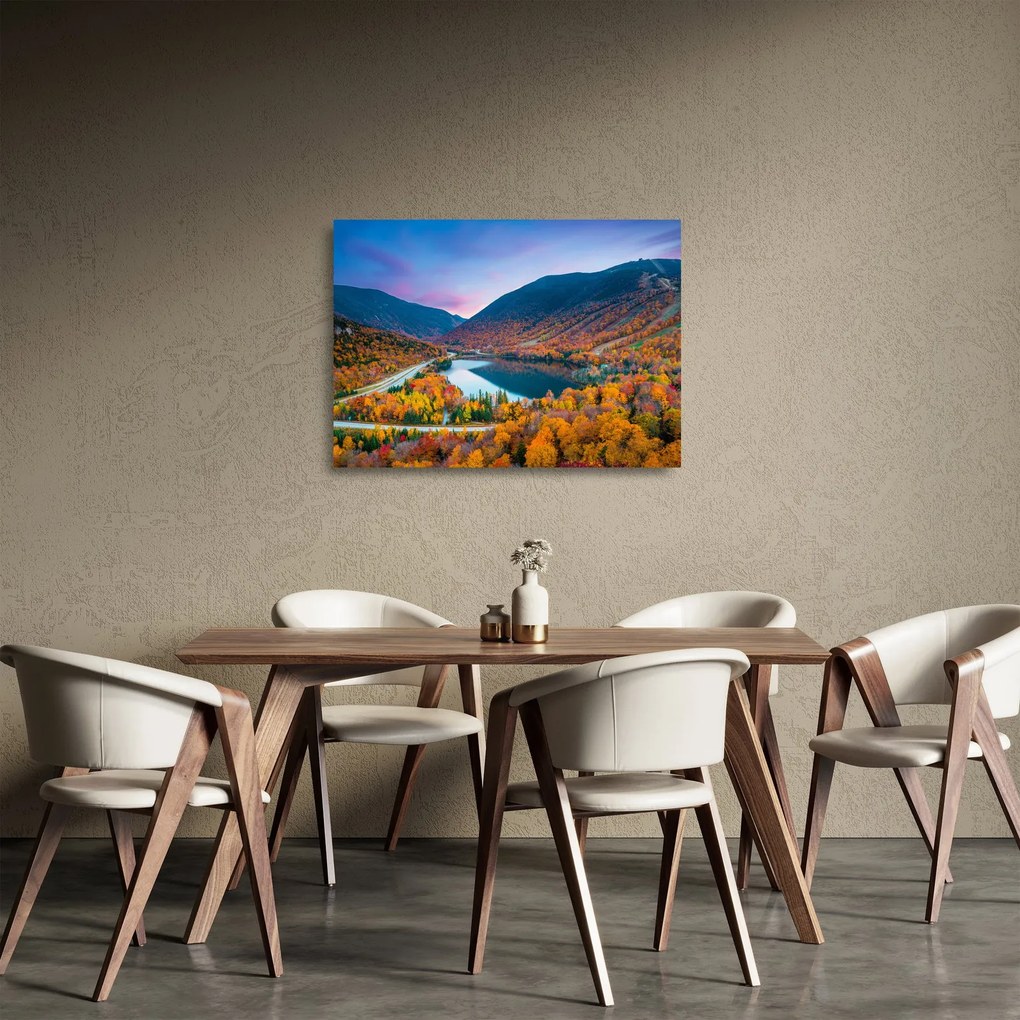 Kép - White Mountain, New Hampshire, USA (üvegen) (70x50 cm)