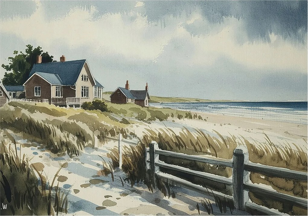 Dekoratív Fotótapéta Hálószoba Strand dűnék 208x146 Ragasztó