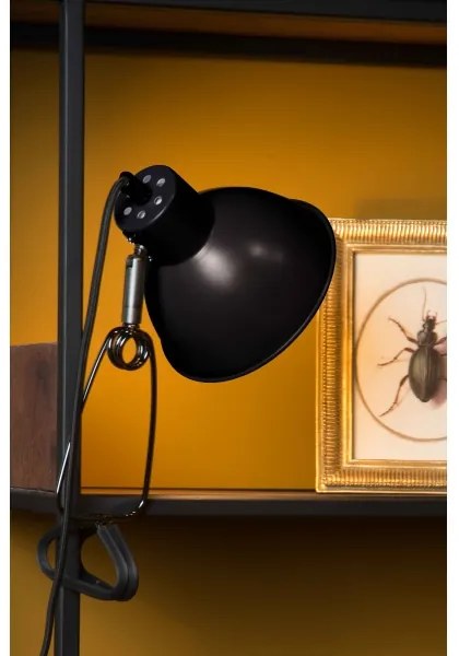 Lucide 45987/01/30 - Csipeszes lámpa MOYS 1xE27/40W/230V fekete