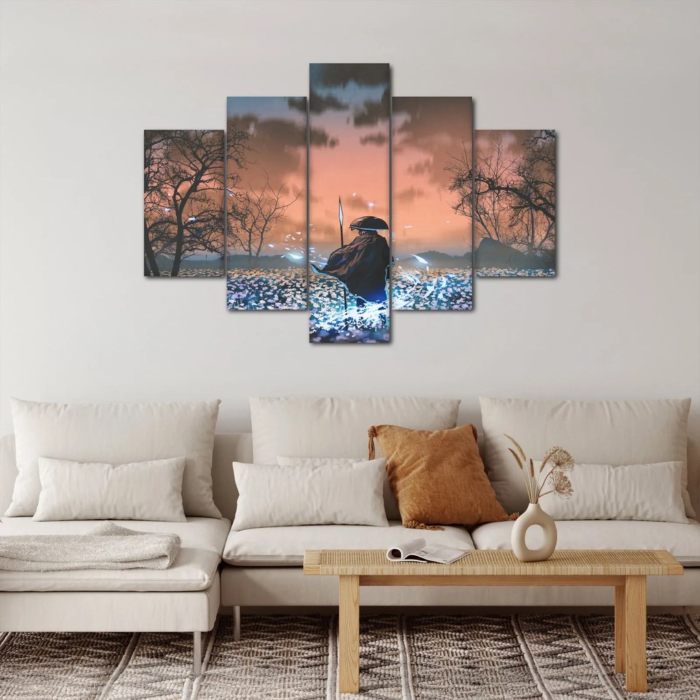 Kép - Egy harcos illusztrációja (150x105 cm)