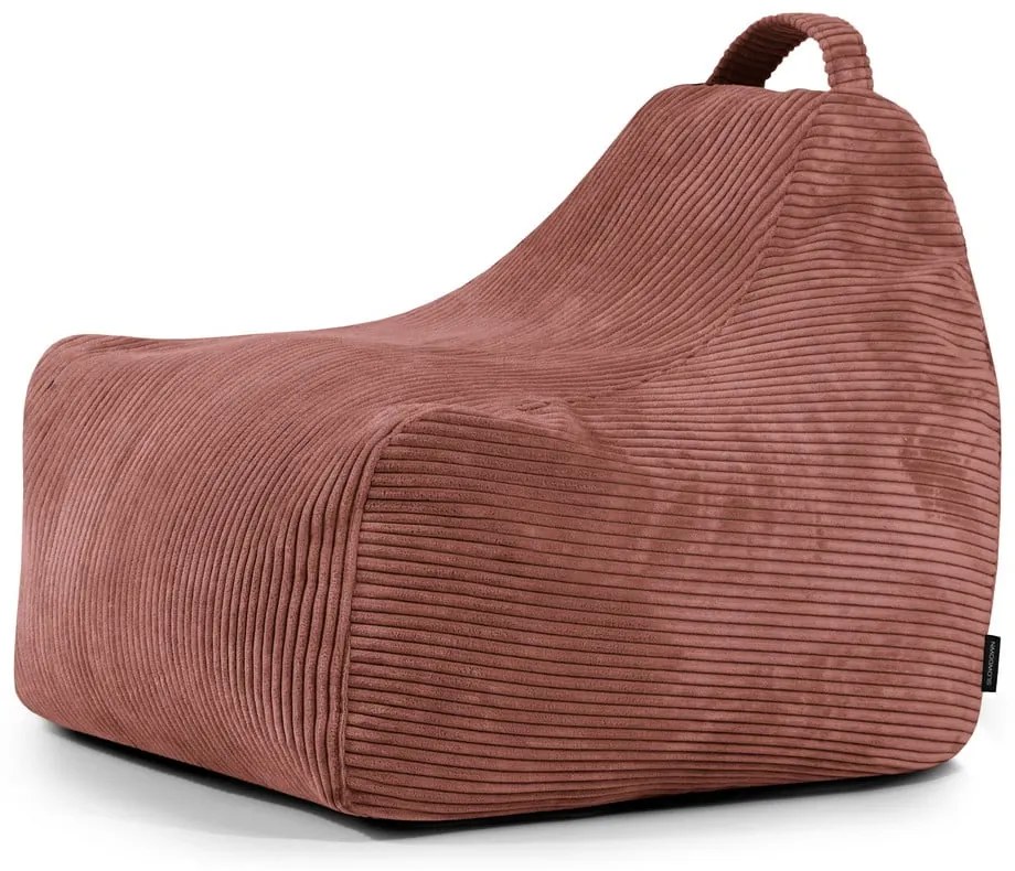 Téglavörös kordbársony gyerek babzsákfotel Game Amuse – SLOWDOWN