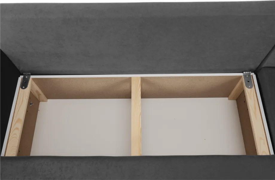 Univerzális ülőgarnitúra, szürke/fekete, PAULITA NEW