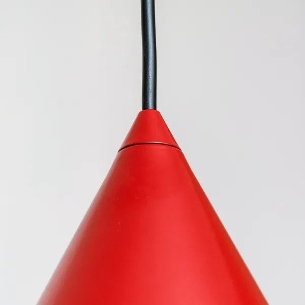 ETNA II kábeles függőlámpa 1xE27/15W/230V, átm. 25 cm, piros