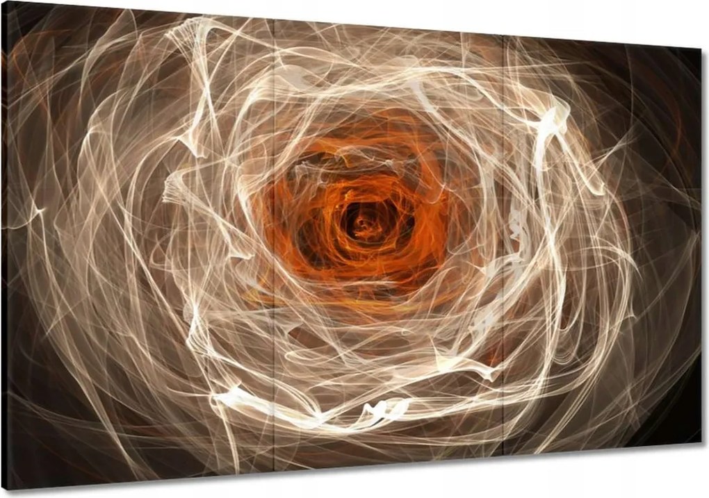 Festmények 120x80 Fraktál rózsa