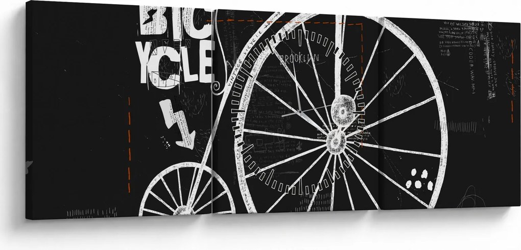 Kép - Velocipede (órával) (90x30 cm)