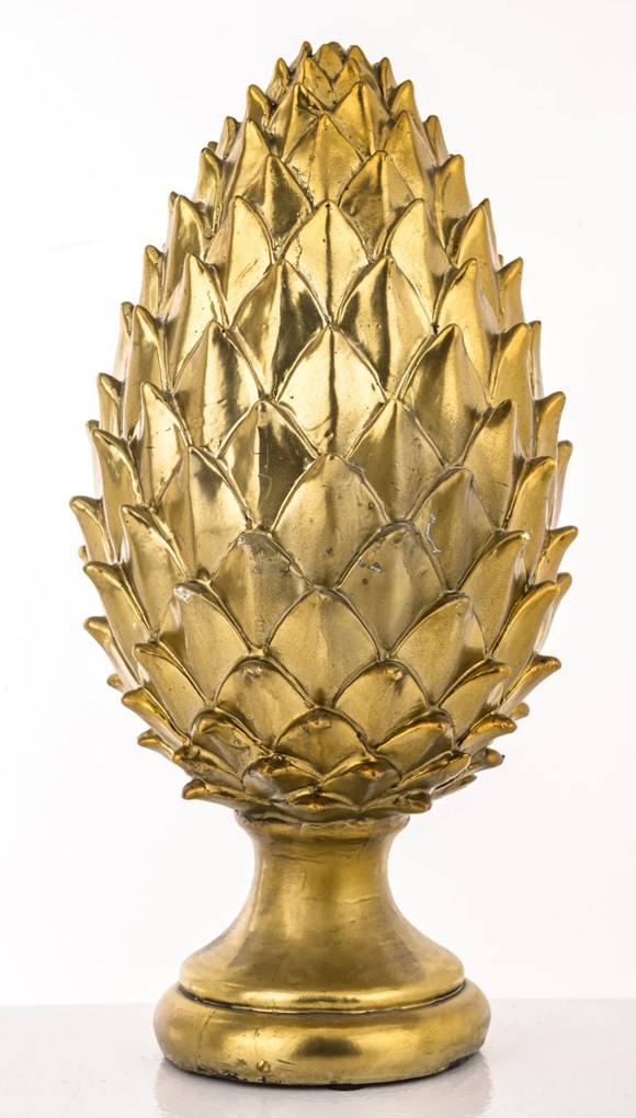 Antique design arany toboz műanyag asztali dekorációs szobor 39x17x17cm