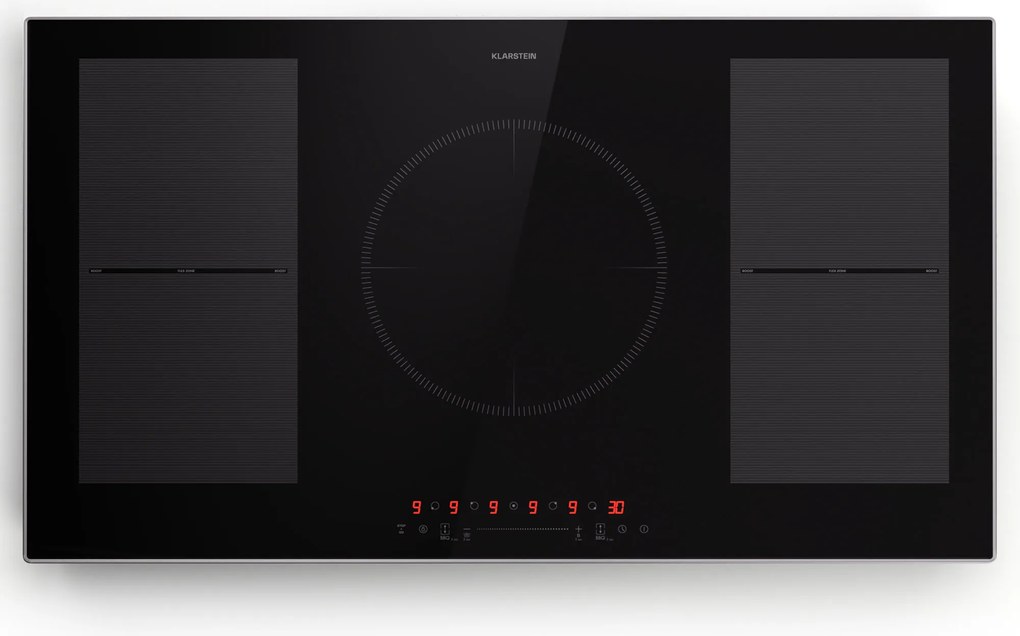 Klarstein Delicatessa 90 Hybrid Prime beépített indukciós főzőlap 5 zóna, 7200 W önellátó