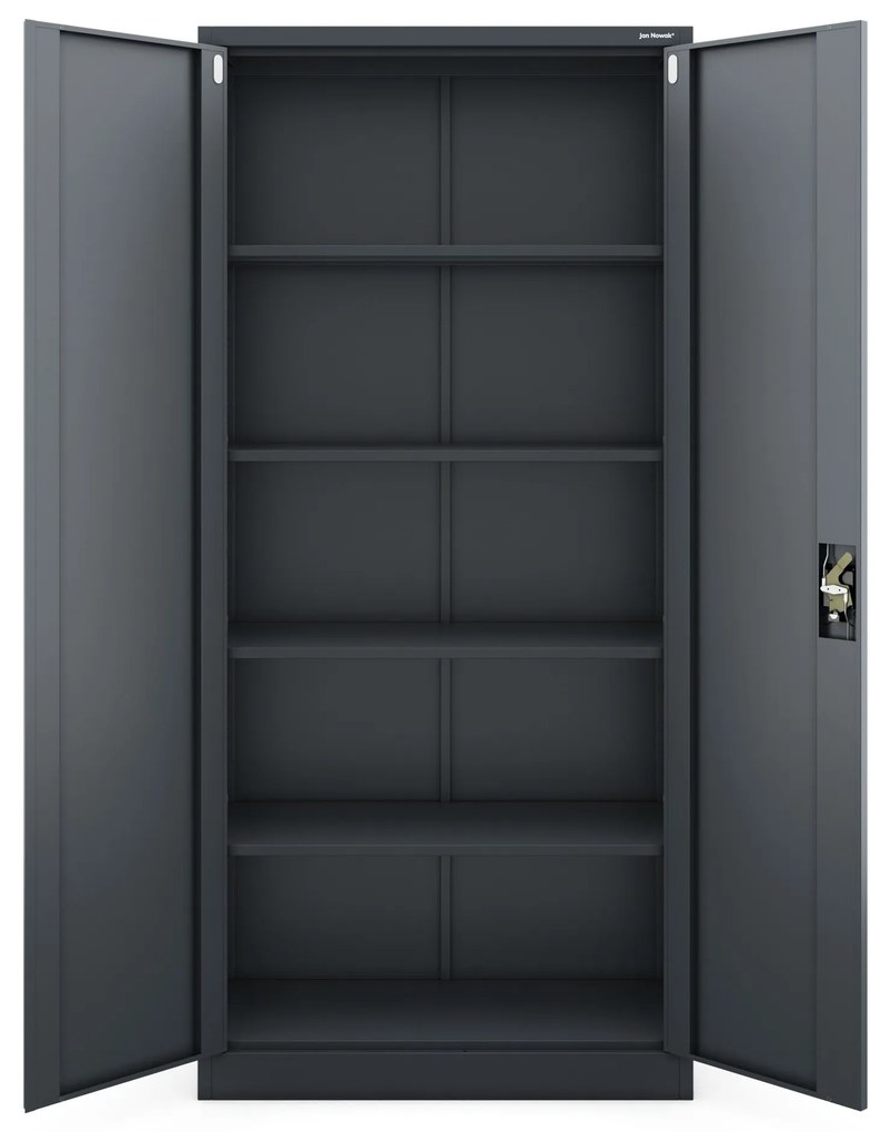 Fém iratszekrény JAN H, 900 x 1950 x 400 mm, antracit