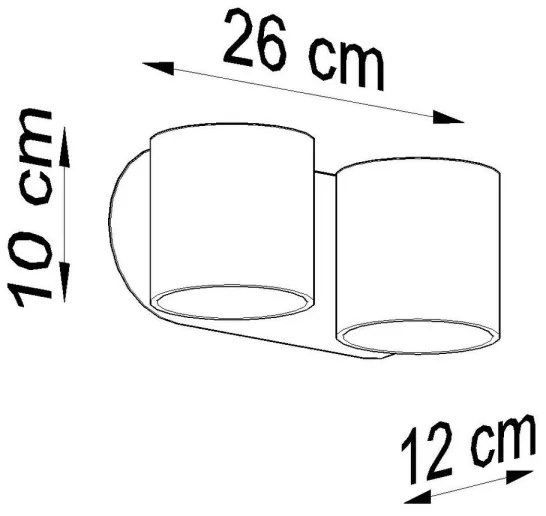 Fali spotlámpa ORBIS 2xG9/40W/230V szürke