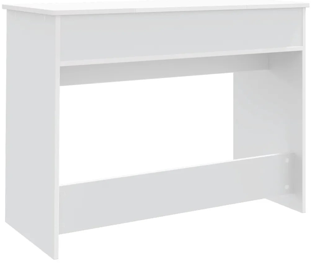 fehér fésülködőasztal tükörrel 100x45x76 cm