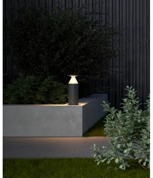 Redo 90589 - LED kültéri lámpa BIRO LED/12W/230V 3000K 30cm CRI90 IP65 antracit