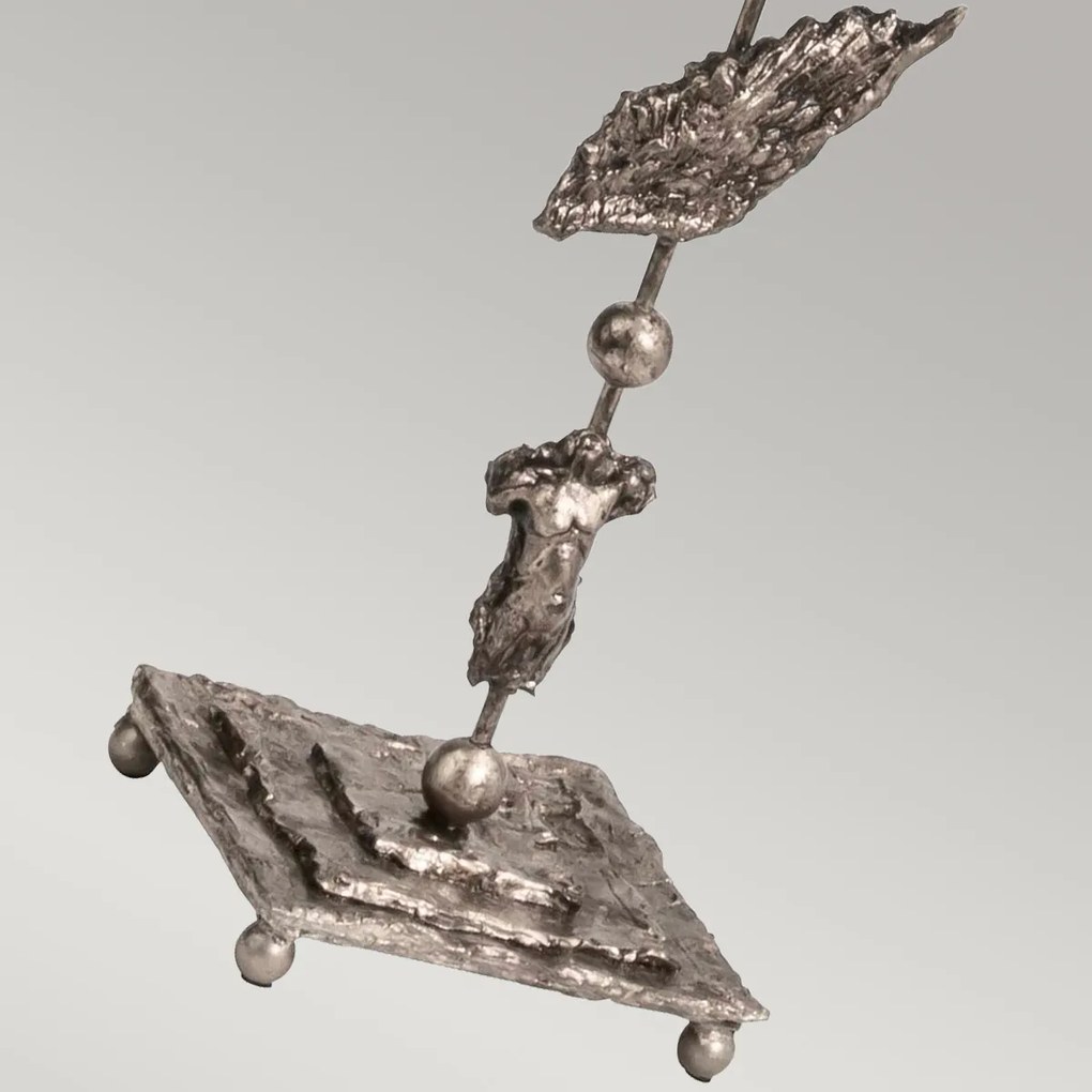 Flambeau klasszikus állólámpa fragment antik ezüst elsfb-fragment-fl-s