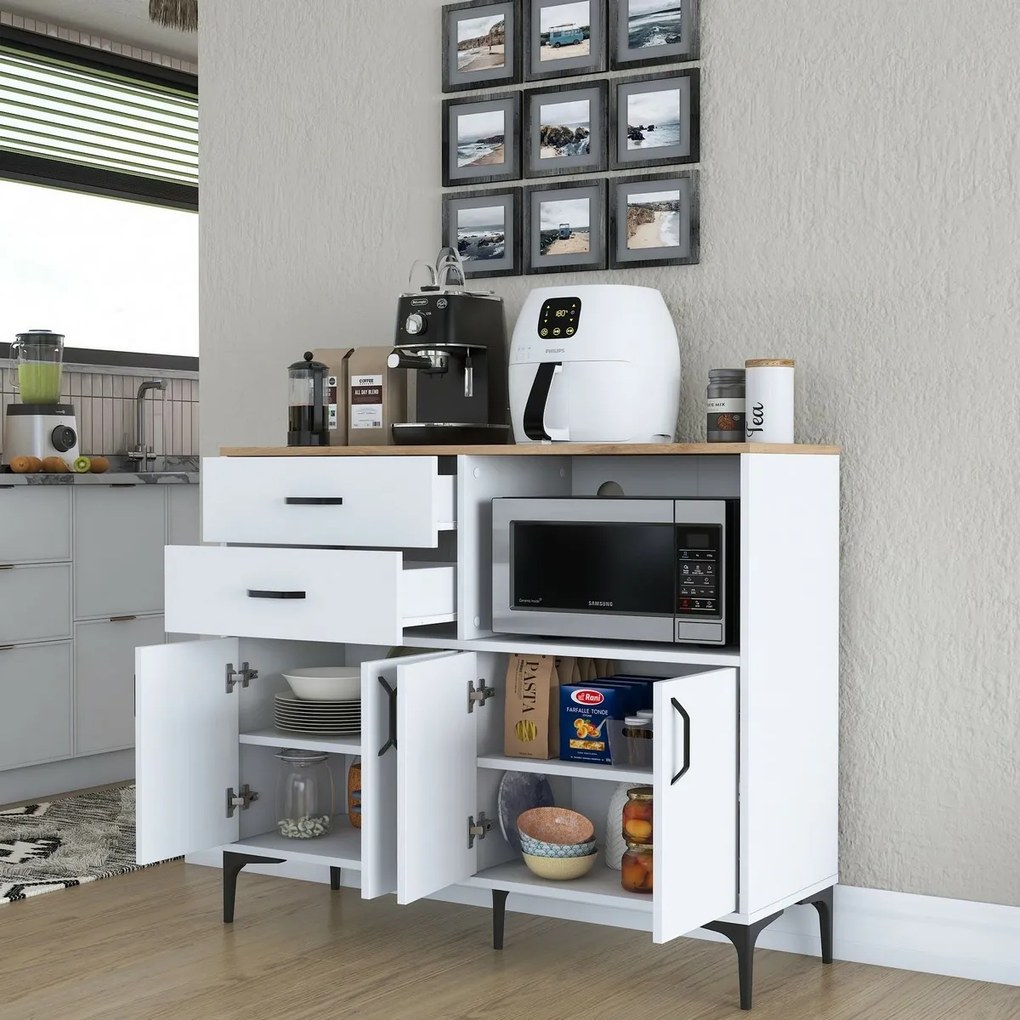 Jeby Walnut and White szekrény