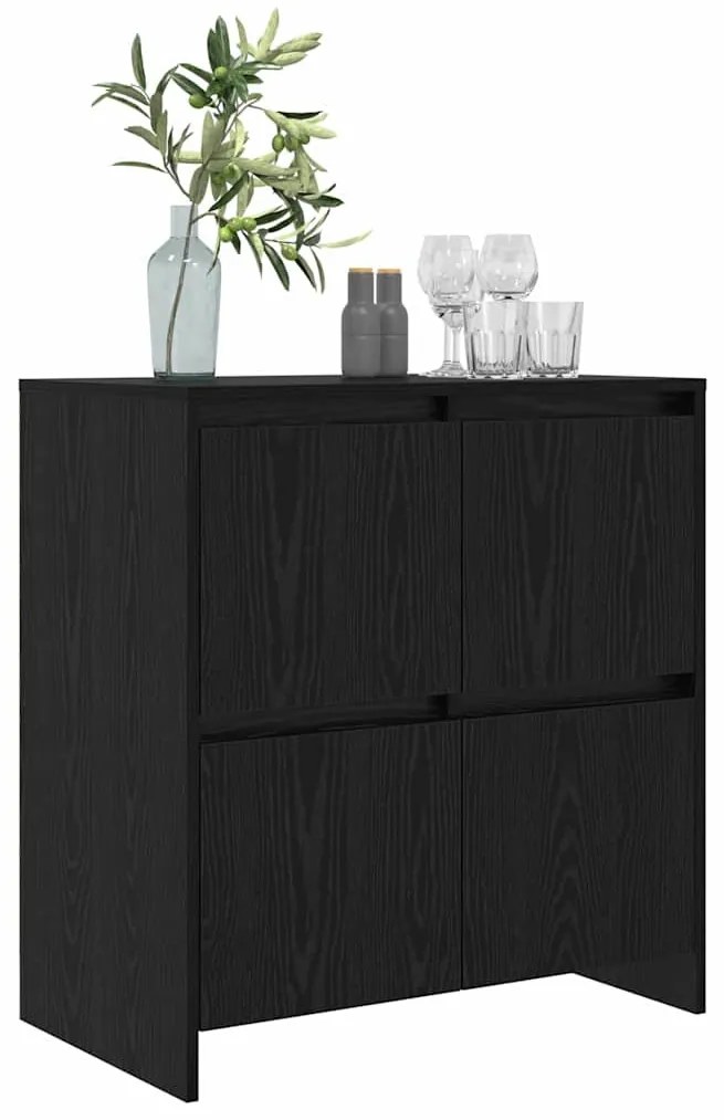 Széf Musta tammi 70 x 41 x 75 cm Faanyag