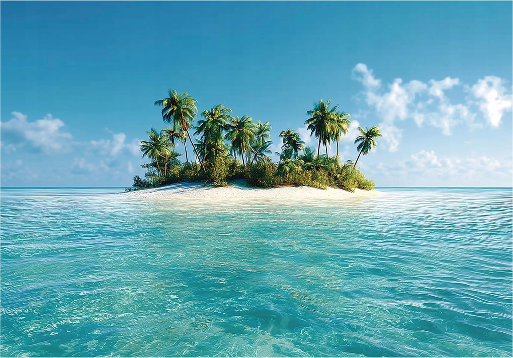 Fotótapéta Sziget Pálmafák Óceán Hálószoba Nappali Tapéta Flizelina 350x250