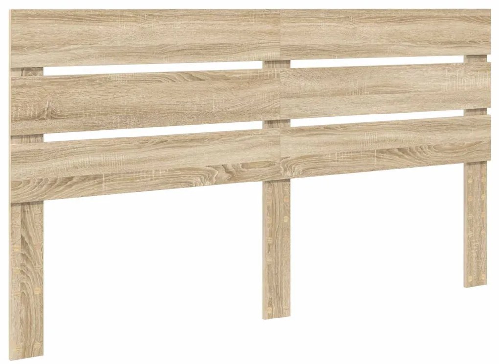 vidaXL Ágykeret fiókkal fejtámlával Sonoma tölgy 180 x 200 cm Faanyag