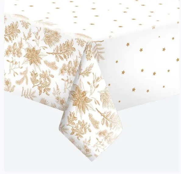 Karácsony Botanical Gold papír asztalterítő 120x180 cm