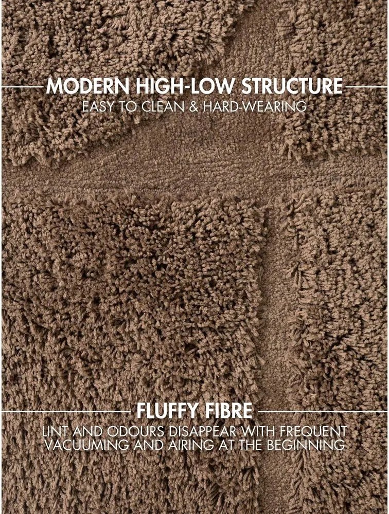 Barna kézi szövésű szőnyeg 80x150 cm Lambeth Jasper – Ted Baker