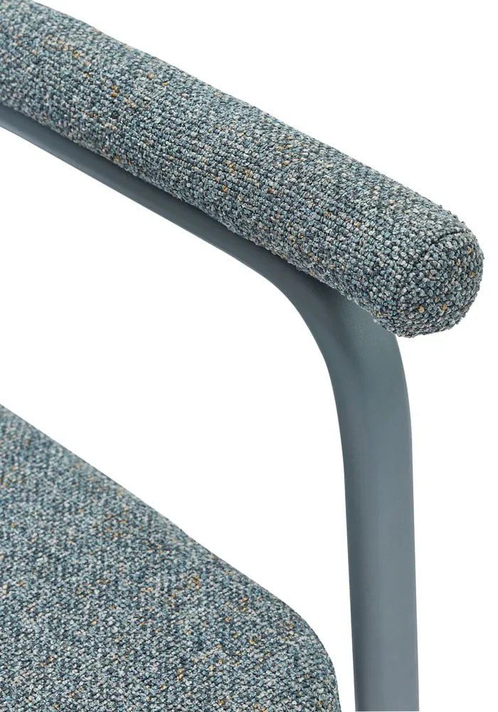 Szürke kárpitozott karfás étkezőfotel szett 2 db-os Ecto – Hübsch