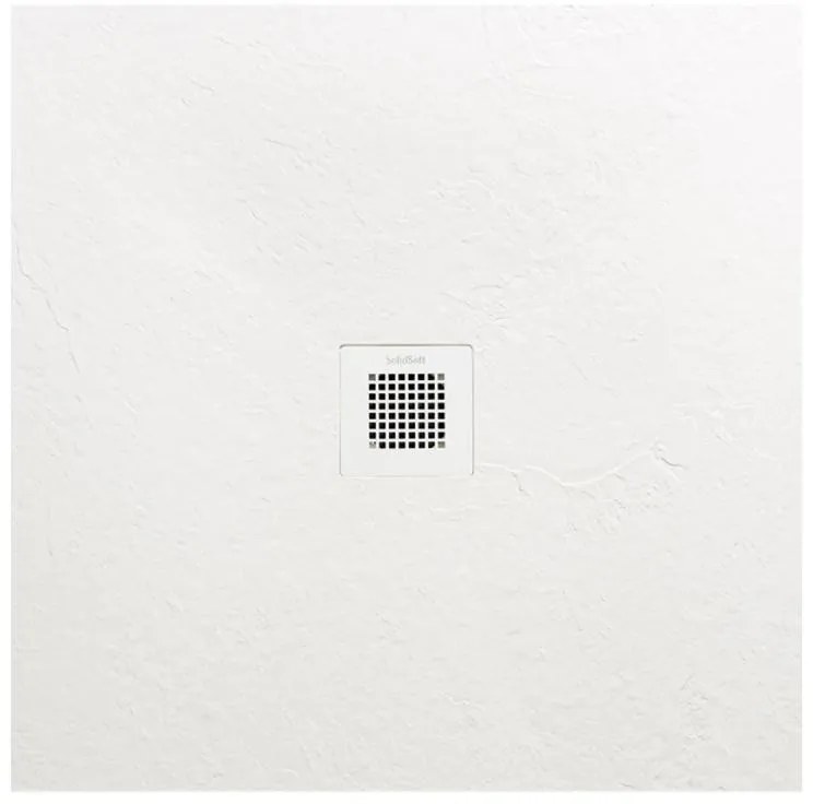 AREZZO design SOLIDSoft zuhanytálca 90x90 cm, FEHÉR, színazonos lefolyóval (2 doboz)