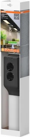 Osram - Dimmelhető LED szekrény alatti lámpa dugaljakkal UNDERCABINET LED/10W/230V fekete