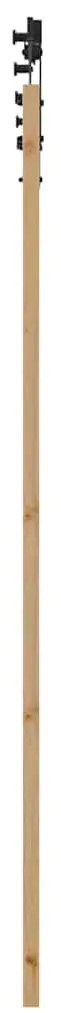 Csúszó Ajtó Természetes és fekete 83 x 211 cm