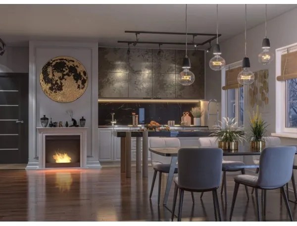 InFire - BIO kandalló 90x112,5 cm 3kW fehér