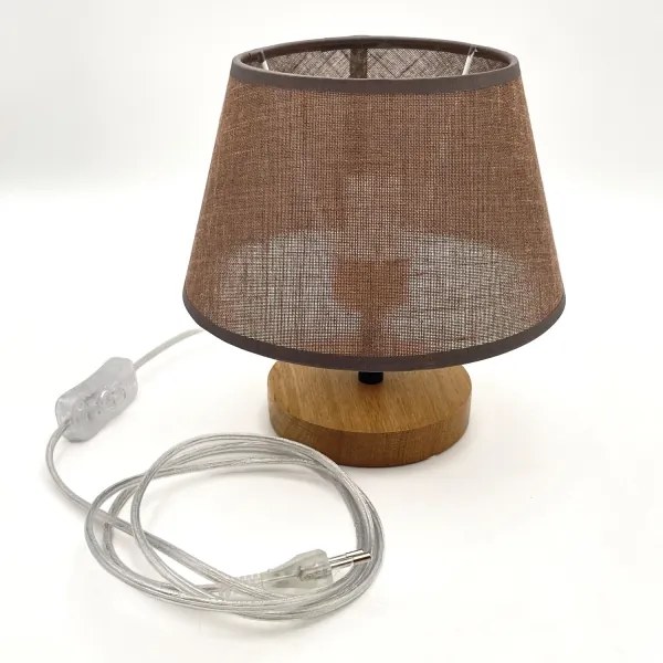 Brilagi - LED Asztali lámpa ANTHONY 1xE14/40W/230V tölgy/barna