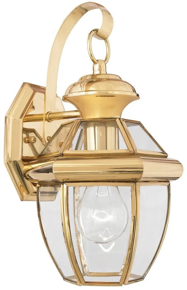 Elstead QZ-NEWBURY2-S-PB - Kültéri fali lámpa NEWBURY 1xE27/150W/230V IP44