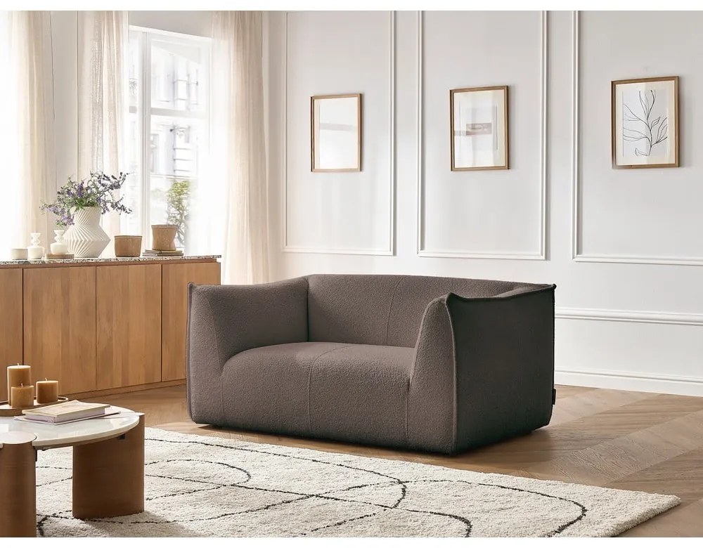 Barna buklé kanapé 170 cm Giorgia – Bobochic Paris