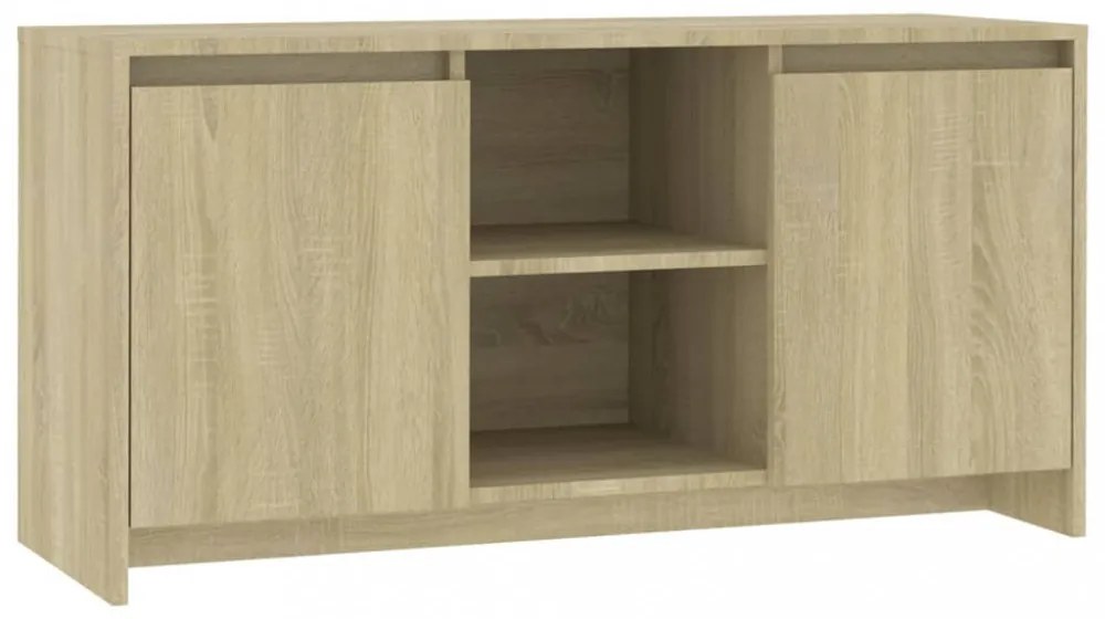 sonoma tölgy színű szerelt fa TV-szekrény 102 x 36 x 50 cm