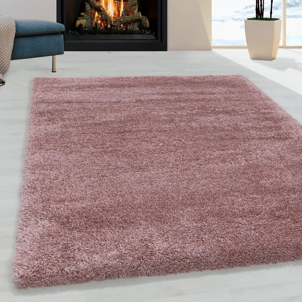 Rózsaszín szőnyeg 60x110 cm Fluffy – Ayyildiz Carpets