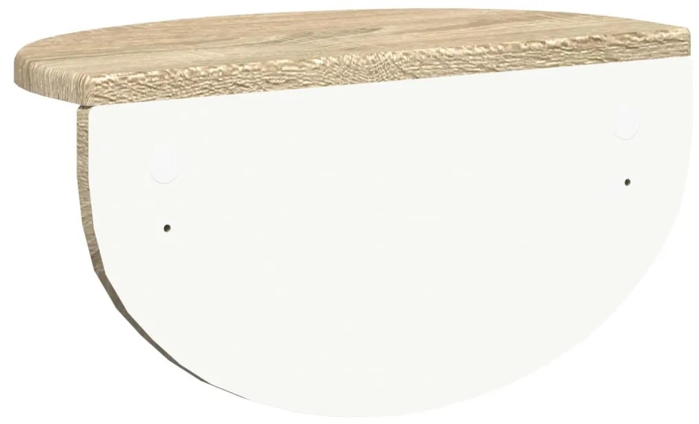 Falpolc Falra szerelhető Sonoma tölgy 38 x 19 x 19 cm Faanyag