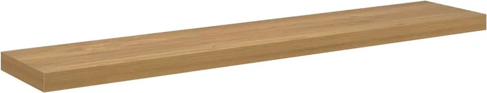 vidaXL Falpolc Falra szerelhető Barna 120 x 23,5 x 4 cm Faanyag