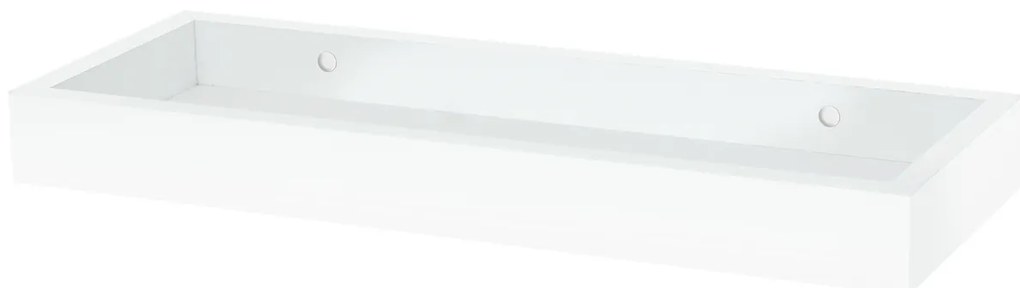 P-010 falipolc, matt fehér, 40 cm