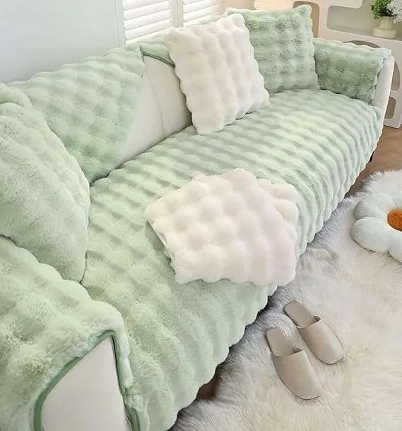 Kanapé huzat kanapéra 70x120cm plüss zöld strapabíró