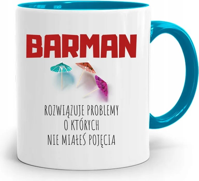 Kék Bögre A Csaposnak Megoldja A fényképes nyomtatás Problémáit