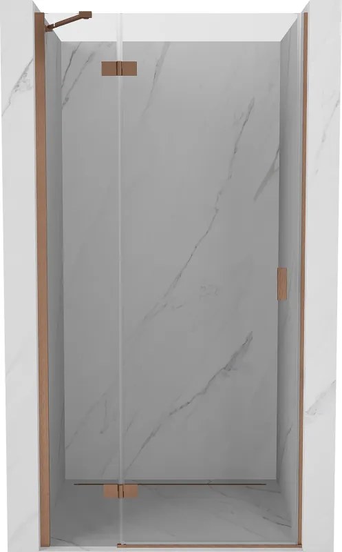 Mexen Mist-H 120 cm-es, átlátszó, réz színű balos zuhanyajtó - 8A5-120-000-65-00-L