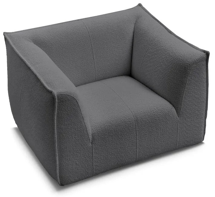 Sötétszürke buklé fotel Giorgia – Bobochic Paris