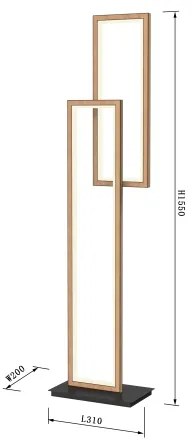 Wofi 3023-206 - LED Dimmelhető állólámpa PESCARA LED/21W/230V