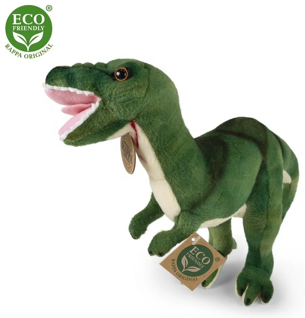 Rappa Plüss dinoszaurusz T-Rex, 26 cm ECO-FRIENDLY