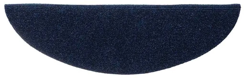20 db öntapadós lépcsőszőnyeg, 56 x 17 x 3 cm, sötétkék, félkör alakú