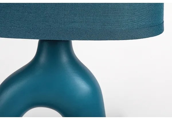 Rabalux 74072 - Asztali lámpa SYLIRA 1xE14/40W/230V kék