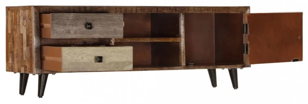 tömör mangófa TV-szekrény 118 x 30 x 40 cm